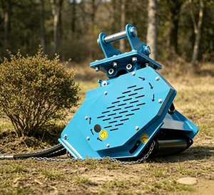 Broyeur de broussailles routières attaché <span class=keywords><strong>à</strong></span> une pelle, lame de fraisage épaissie pour l'élimination de la végétation sauvage sur les routes - Product Image 1