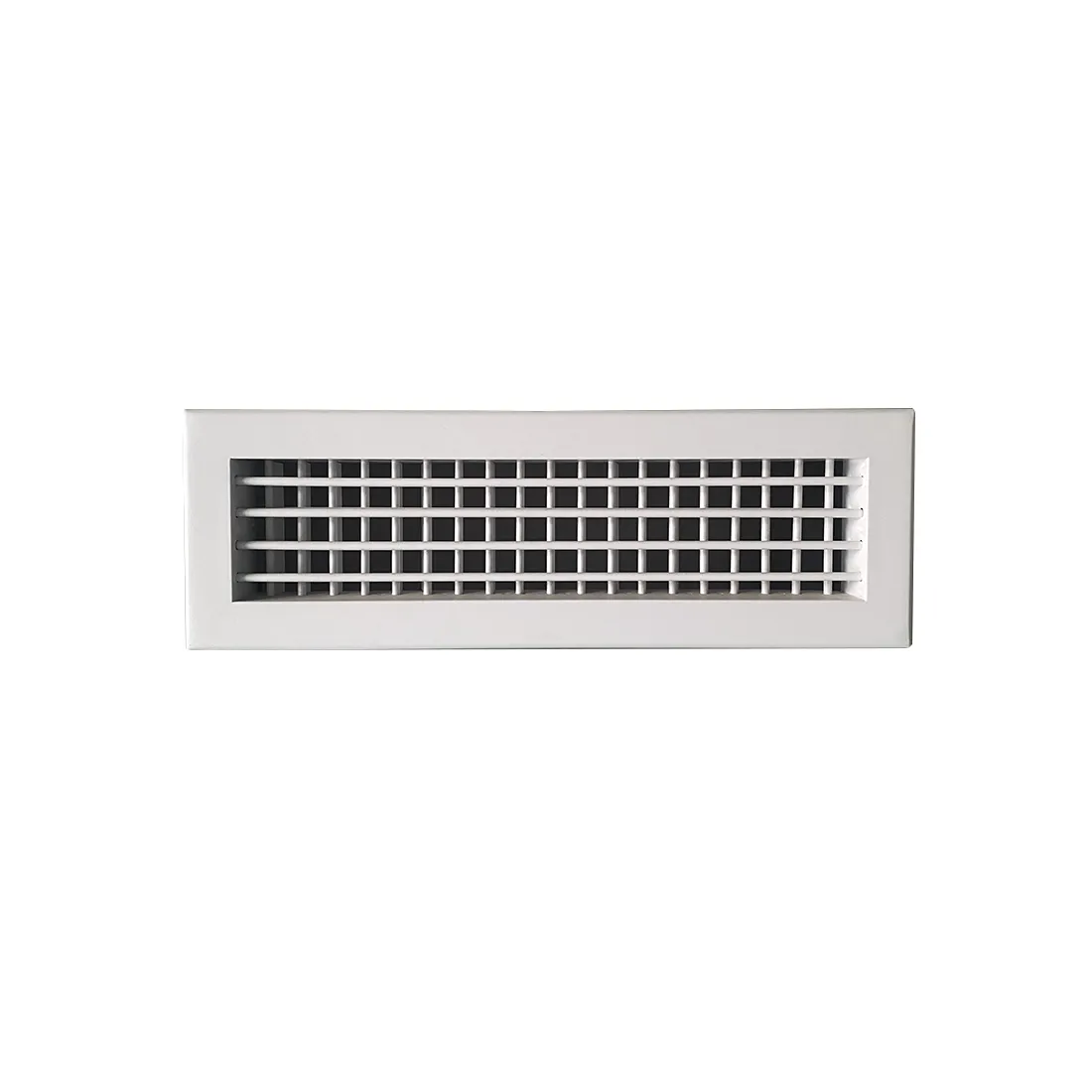 Kisi ventilasi udara dinding aluminium, dapat diatur defleksi ganda ventilasi udara dalam sistem hvac