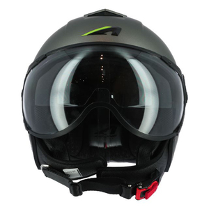 Casque de moto ASTONE HELMETS MINISPORT S6, couleur titane, visage ouvert, ABS, extérieur - Product Image 6