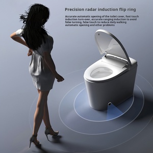 Modern All-in-One Smart Toilet Automatic Open/Close Lid Tankless <strong>Bidet</strong> Remote Control Seat Heating S-Trap Drainage for Bathroom - Product Image 5