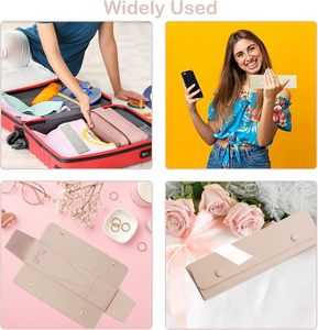 Estuche Organizador de Joyas de Viaje con Diseño Nuevo y Logotipo Personalizado, Bolsa de Joyería de Microfibra y Terciopelo para Juegos de Joyas - Product Image 5