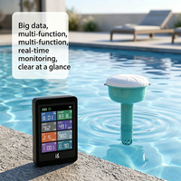 Testeur d'eau intelligent WiFi pour bain froid 8-en-1, moniteur de bain de glace pour la récupération des athlètes, suivi en temps réel du pH/chlore/ORP/TDS/EC, IP67