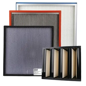 OEM H13 HEPA Air Conditioner HVAC System Aluminium Frame Mini-Pleated Glass Pleated hepa ac filter