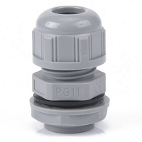 Dây Nối Cáp Chống Nước Pg21 Màu Xám Mẫu Miễn Phí R & R Dây Nối Cáp RNS Nylon An Toàn Ip68 Với Đai Ốc Khóa Cho Mạng