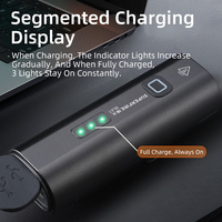 Phare de vélo LED rechargeable en ABS, batterie 4500mAh, charge Type-C, étanche, super lumineux 800LM, 5 modes, conduite nocturne