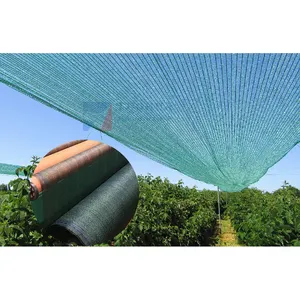 Высококачественная Солнцезащитная сетка UV 60gsm HDPE Тень ткань сельскохозяйственная 3x100m тепличная тень сетка