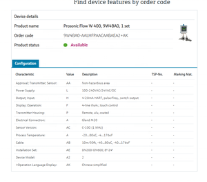 Medidor de Flujo Ultrasónico E+h Prosonic Flow W 400,9W4BA0 9W4BA0-AALHFPAACAABAEA2+AK - Product Image 4