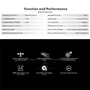 Drone professionnel à aile fixe avec caméra 4K et GPS, portée FPV de 10 km, pour la photographie et la vidéo aériennes, longue durée de vol. - Product Image 4