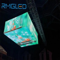 Layar Video LED Booth DJ Indoor P4, Layar Video LED untuk Latar Belakang Klub Malam, Bar, KTV, Harga Dinding Video LED Kustom 65 Fleksibel