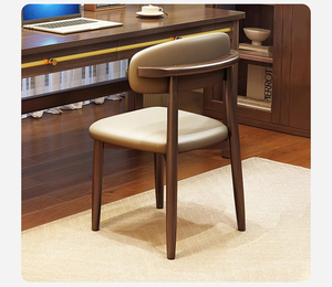 斯堪的纳维亚白色实木书桌厨具一体桌简易学生家庭学习桌卧室电脑桌儿童 - Product Image 3