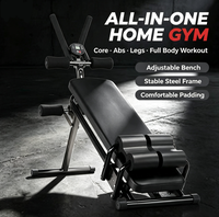 Appareil d'exercice abdominal pliable en métal, banc multifonctionnel réglable pour sit-ups et pompes, durable, stable, entraînement personnalisé, musculation