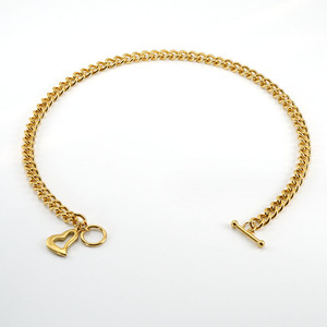 Vente en gros bon marché Chaîne Miami cubaine en or Mini Tiny Heart <span class=keywords><strong>Collier</strong></span> à chaîne cubaine en acier inoxydable <span class=keywords><strong>pour</strong></span> femme et petite amie - Product Image 3