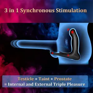 Neonislandssextoyelectric Remote Control Testicle Taint Stimulator Vibratormale Prostate Massager Wiggle Heating Anal Butt Plugs