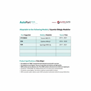 Rodillo tensor de elevación de ventana derecha para Kia Optima,Sportage - Product Image 1