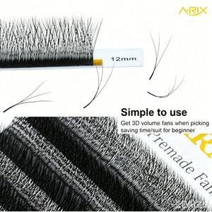 A-RIX Precision Narrow W shape <b>Volume</b> Eyelash Extensions Handmade Fan <b>Lashes</b> Natural Soft Clover Style for Salon - Product Image 4