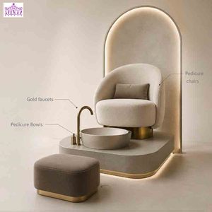 Fournitures professionnelles de pédicure, chaises de pédicure pour salon, équipement, station de manucure portable et bassin de pédicure de luxe - Product Image 3