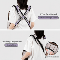 Sac à dos de transport pour animaux de compagnie, convertible 2-en-1, respirant, anti-évasion, avec cordon de serrage, ergonomique, léger, pour chat et chien