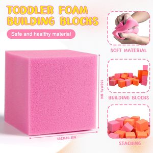 Espuma antiestrés para exteriores, a granel, para niños, gimnasia, trampolín, parque, piscina, esponja, bloques de espuma, Cubo de espuma de alta densidad - Product Image 3
