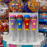 Fabricant de jouets de bonbons Lampe de poche de bonbons de dessin animé en gros Projection colorée dans une boîte Emballage de jouets et de bonbons