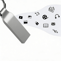 Clés USB en métal de nouvelle conception, 2 Go à 128 Go, clés USB personnalisées avec logo, clés USB 2.0 et 3.0 en vrac, porte-clés
