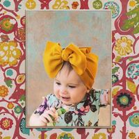 Accessoire pour cheveux en tissu de style européen et américain, grand nœud, parfait pour les enfants, bandeau pour bébé, bandeau pour enfants et bébés