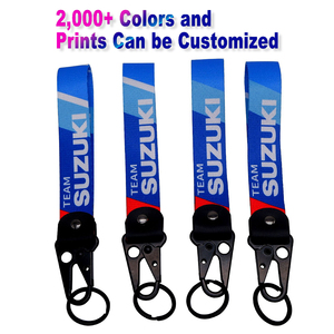 New Arrival Multifunctional Jacquard Logo Keychain Short Strap <b>Lanyard</b> With Nylon Material <b>Key</b> Chain - Product Image 6