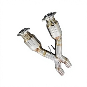 Tuyau d'échappement en X de haute qualité avec catalyseur, en acier inoxydable, adapté aux Ferrari 599 GTB/GTO 2006-2016 - Product Image 1