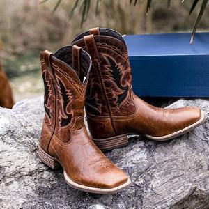 Sepatu Bot Koboi Goodyear Welt Pria Buatan Pabrik Kualitas Terbaik Kulit Sapi Sepatu Bot Koboi Pria Gaya Barat Sepatu <span class=keywords><strong>Fashion</strong></span> Pria - Product Image 5