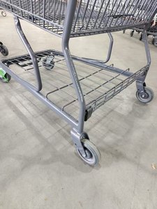 Chariot de courses de supermarché pliable en métal de grande capacité 240L, super pratique, chariot de courses de supermarché - Product Image 5