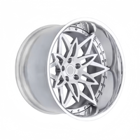 Jantes de voiture de course en alliage d'aluminium forgé, 2 pièces, nouveau design, personnalisables, 18-22 pouces