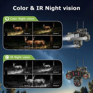 Cámara de Seguridad Solar AOV Camuflaje de 4 Lentes con Pantalla Dividida en 4, Cámara de Monitoreo Inteligente de 20MP con Control por Aplicación <span class=keywords><strong>OKAM</strong></span> PRO para Exteriores - Product Image 2