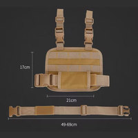 Holster de jambe tactique portable personnalisé en usine, plateforme MOLLE, rig de cuisse, panneau modulaire, chasse, chargeur, polyester