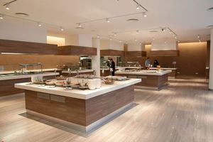 <span class=keywords><strong>Comptoir</strong></span> de Buffet Personnalisé <span class=keywords><strong>pour</strong></span> la Restauration, Conception de <span class=keywords><strong>Comptoir</strong></span> de Buffet Libre-Service, Îlot de Buffet <span class=keywords><strong>pour</strong></span> Hôtel et Petit-Déjeuner à Vendre - Product Image 6