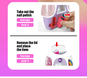 Ensemble de séchoir à ongles AiJH Fashion, cadeau de fête, poudre à ongles lavable, accessoires pour filles, vernis à ongles électrique, jouets pour enfants - Product Image 5
