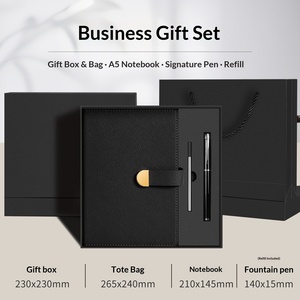 Set Regalo Aziendale Professionale: Taccuino A5 in Pelle PU con Cucitura, Penna e Tazza Termica - Confezione Regalo Promozionale per le Feste - Product Image 5