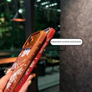 Étui magnétique antichoc en fibre de carbone de haute qualité avec motif pour <span class=keywords><strong>iPhone</strong></span> 17, 15, 16 Pro Max, 17 Air, avec cadre métallique pour appareil photo - Product Image 5