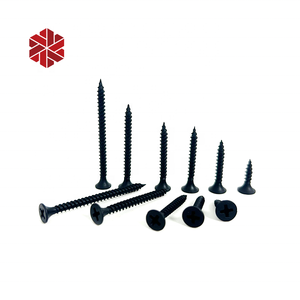 Vis à <span class=keywords><strong>cloison</strong></span> sèche noire tête de trompette filetage grossier pointe pointue bande de roulement fine tête de clairon panneau de gypse vis autotaraudeuses boîtes M35x25 - Product Image 1