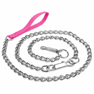 Strong Pet Suppliers Custom Metal Pet <b>Leash</b> Chew Proof <b>Dog</b> Chain <b>Leash</b> High Strength Pet <b>Dog</b> <b>Leash</b> with Anti Slip Handle - Product Image 1