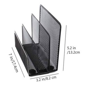 Metal Mesh 5pcs <b>Desk</b> Organizer Office <b>Desk</b> <b>Set</b> Desktop Accessories - Product Image 4