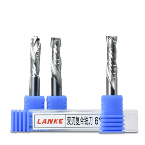 קצה כפול תרכובת חוטב חותך כרסום עבור פח חיתוך עץ מוצק מצופה נתב cnc מקדחה קצת oem/odm להתאמה אישית - Product Image 6