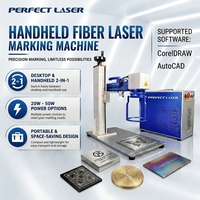 Machine de marquage laser à fibre portable 20W 30W pour métal, acier inoxydable, fer, code QR, numéro de série, graveur
