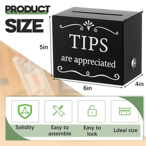 Caja de Donaciones Acrílica con Cerradura Personalizada - LOGO Imprimible, Apta para Votaciones, Loterías y Donaciones - Product Image 5