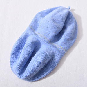 Artiste <span class=keywords><strong>français</strong></span> chaud laine bérets chapeau Double couche épais vêtements de rue mode Vintage uni couleur unie hiver femmes élégant béret - Product Image 6