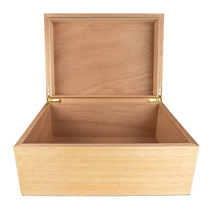 High quality custom large wood jewellery makeup organizer storage box with lid