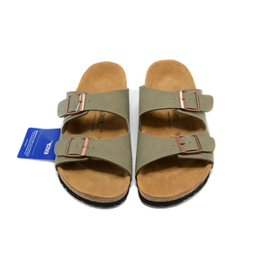 Sandales <span class=keywords><strong>Birkenstock</strong></span> Style <span class=keywords><strong>Arizona</strong></span> en liège vert sauge à double boucle, avec soutien anatomique de la voûte plantaire, pantoufles confortables pour hommes et femmes, plates - Product Image 5