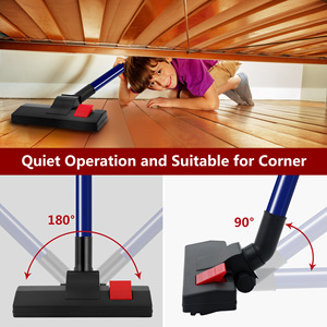Handheld <b>Vacuum</b> Cleaner 0.5L Dust Bin 5M Cord <b>Portable</b> For Floor Pet Hair Carpet Cleaning Blue - Product Image 4