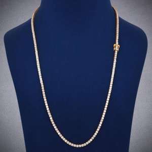 สร้อยคอเพชรเพาะเลี้ยงเงินแท้ 925 ดีไซน์หรูหรา เหมาะสำหรับเป็นของขวัญแต่งงาน - Product Image 6