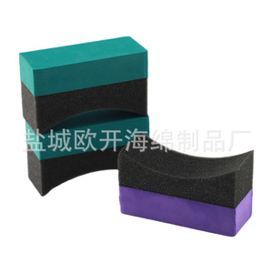 ฟองน้ำลบคราบอีวา รูปทรงสี่เหลี่ยมผืนผ้า 10x6x4 ซม. อุปกรณ์ทำความสะอาดและขัดเคลือบสีรถยนต์ - Product Image 1