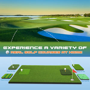 Tappetino da <span class=keywords><strong>Golf</strong></span> <span class=keywords><strong>4</strong></span> in 1 di Alta Qualità con Base Antiscivolo e Erba Sintetica Sostituibile per Allenamento di Swing e Chip - Product Image 2