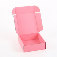 Boîte en Carton Ondulé Vierge Colorée 15x15x5cm pour Cils, Expédition par Avion, avec Logo Personnalisé, Idéale pour Cadeau